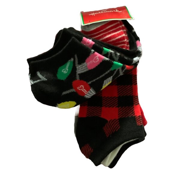 NWT HALLMARK Women's 10-pack Low Cut Ankle Novelty Christmas/Holiday Socks - Picture 2 of 6